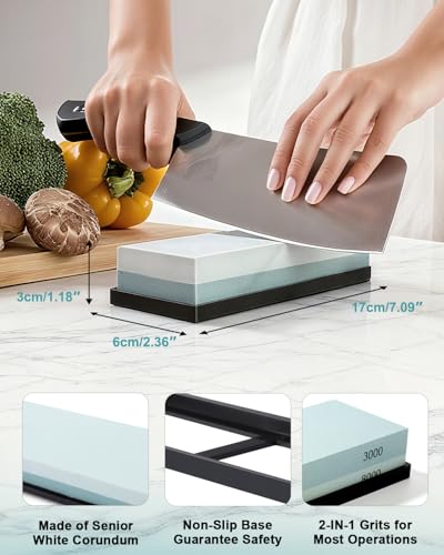 Knife Sharpening Stone 2 Side Grit 3000