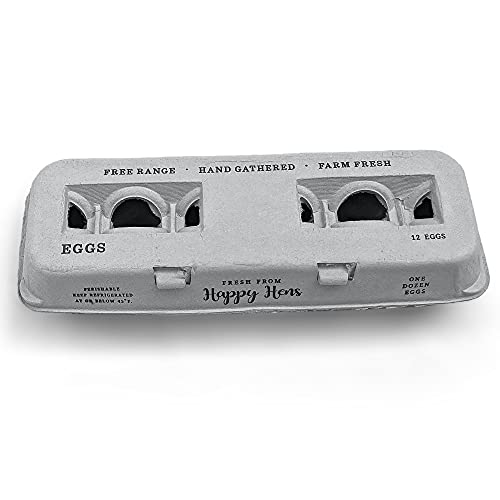 Egg Cartons Adorable Printed Design for Farm Fresh Eggs (250 Count)