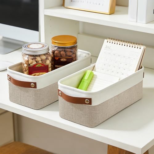 Small Fabric Storage Baskets (4 Count)