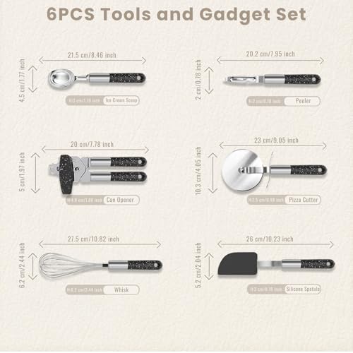 6 Piece Stainless Steel Kitchen Gadget Set (6 Count)