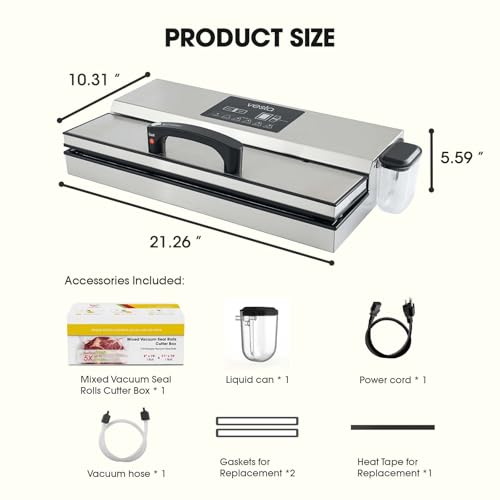 Precision 16'' Commercial Vacuum Sealer Machine for Moist Foods 95kPa