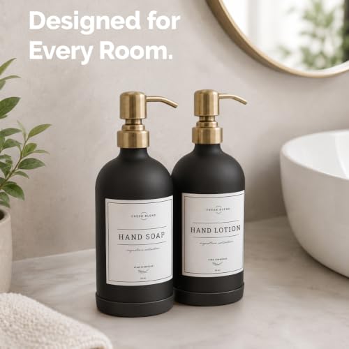 Black Glass Soap Dispenser