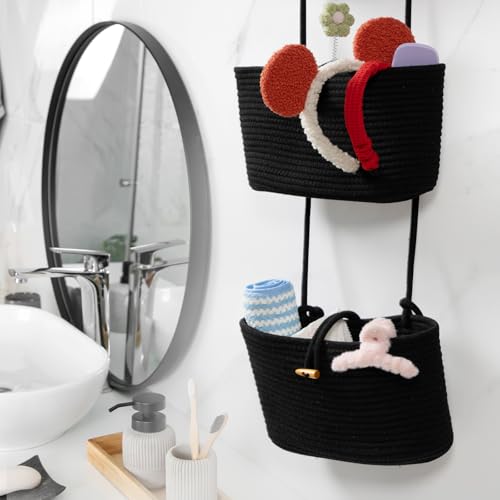 Over the Door Hanging Baskets with Button Strap (33.12 Ounce)