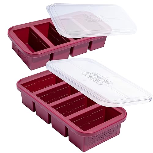 1 Cup Silicone Freezer Trays with Lids (2 Count)