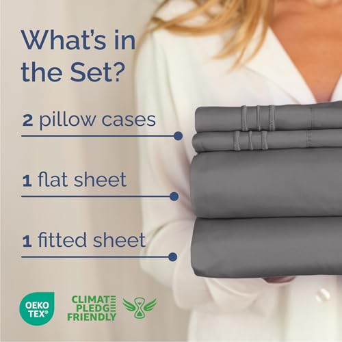 Cal King Size 4 Piece Sheet Set