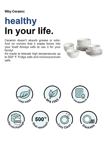 Plates and Bowls Sets for 4
