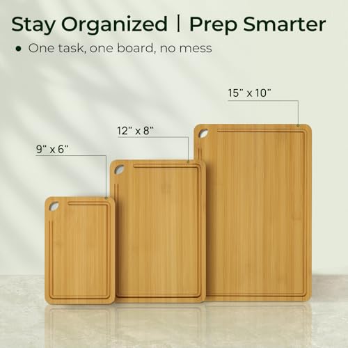 Wood Cutting Board (3 Count)