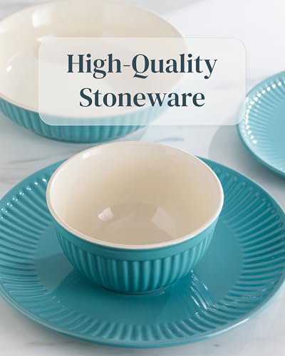 12 Piece Stoneware Dinnerware Set for 4 (12 Count)