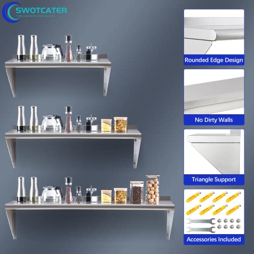 Stainless Steel Shelf 2 Pack 14"x36" (2 Count)
