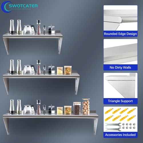 Stainless Steel Shelf 2 Pack 14"x24" (2 Count)