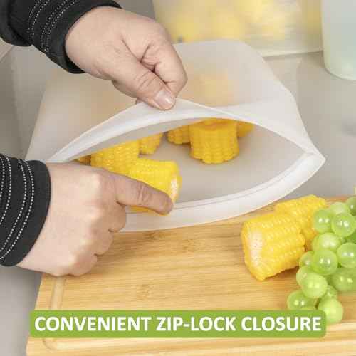 100% Silicone Reusable Storage Bag (16 Count)