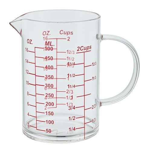 Ackers Mirror Scale Glass Measuring Cup