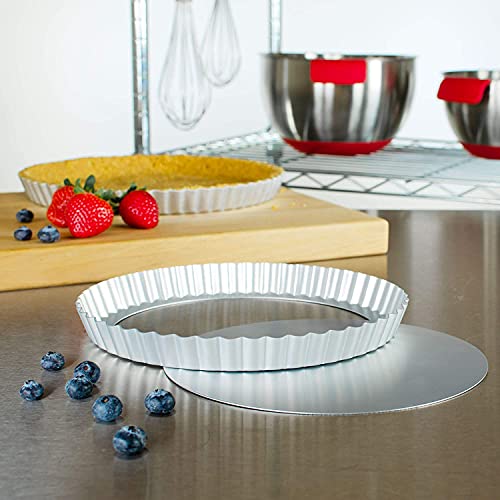 Fat Daddios Anodized Aluminum Fluted Tart Pan (2 Count)