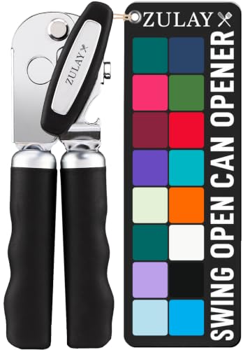 Stainless Steel Swing Open Manual Can Opener Comfortable Grip