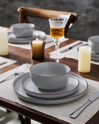 Mercury 12 Piece Stoneware Dinnerware Set (12 Count)