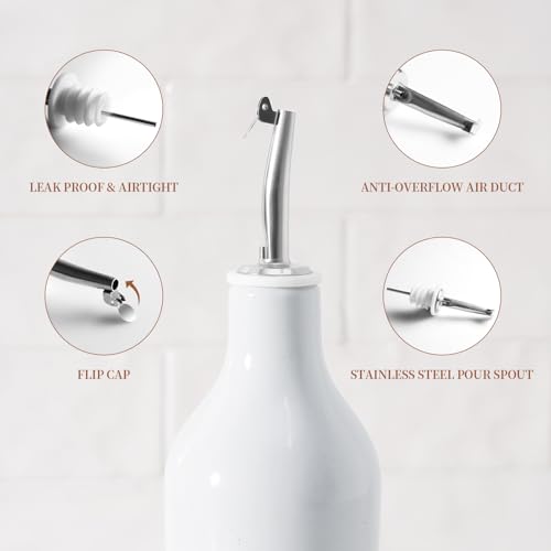 16oz Ceramic Oil Dispenser Bottle