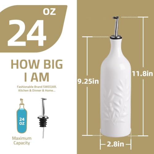 Sweejar Ceramic Olive Oil Dispenser Bottle