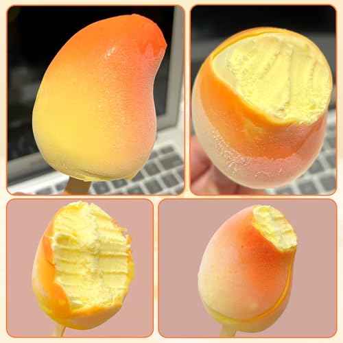 Mango Shape Silicone Popsicle Molds