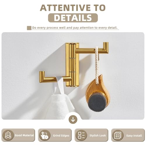 Brushed Gold Towel Hook