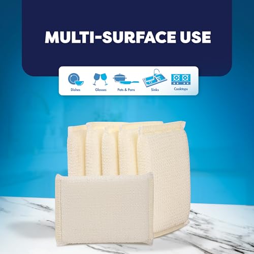 6 Scrub Sponges Kitchen By SCRUBIT
