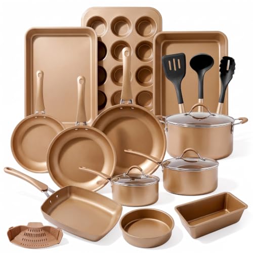 20 Piece Professional Home Kitchen Cookware and Bakeware