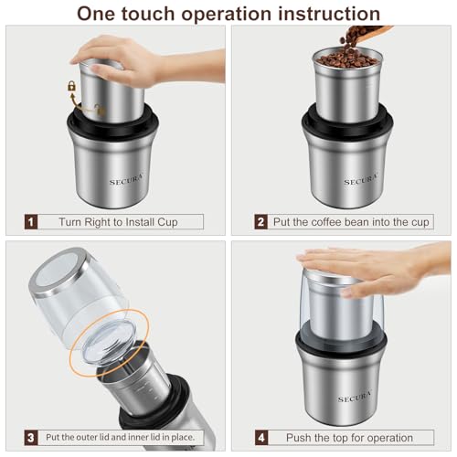 Electric Coffee and Spice Grinder