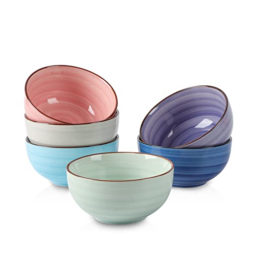 Ceramic 12 Oz Dessert Bowls Set (6 Count)