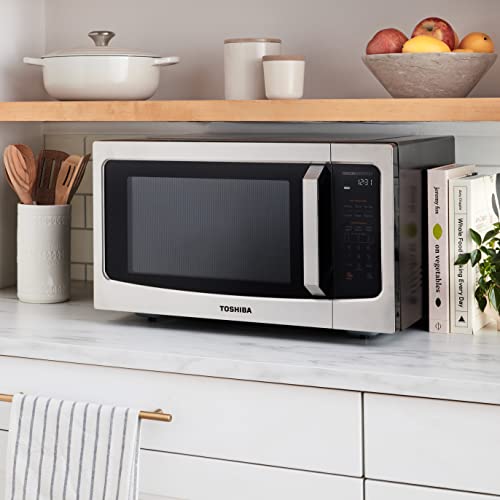 ML-EM45PIT(SS) Countertop Microwave Oven with Inverter Technology, Kitchen Essentials, Smart Sensor, Auto Defrost, 1.6 Cu.ft, 13.6" Removable Turntable, 33lb.&1250W, Stainless Steel