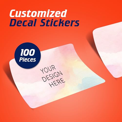 100 Custom Vinyl Stickers (100 Count)