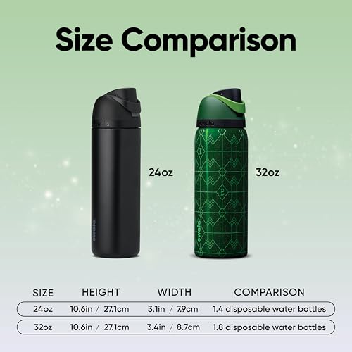 Wicked FreeSip Stainless Steel Water Bottle 32 oz Elphaba