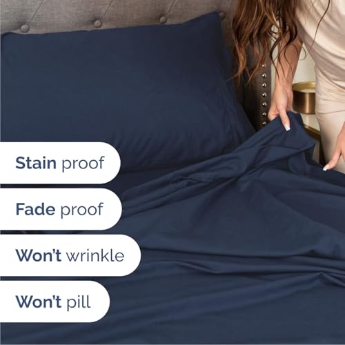 Cal King Size 4 Piece Sheet Set