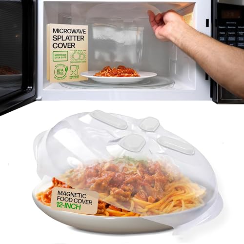 Magnetic Microwave Splatter Cover for Food