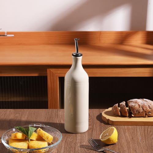 Sweejar Large Ceramic Olive Oil Dispenser Bottle