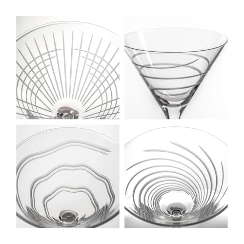 Symmetry Martini Cocktail Glass (4 Count)