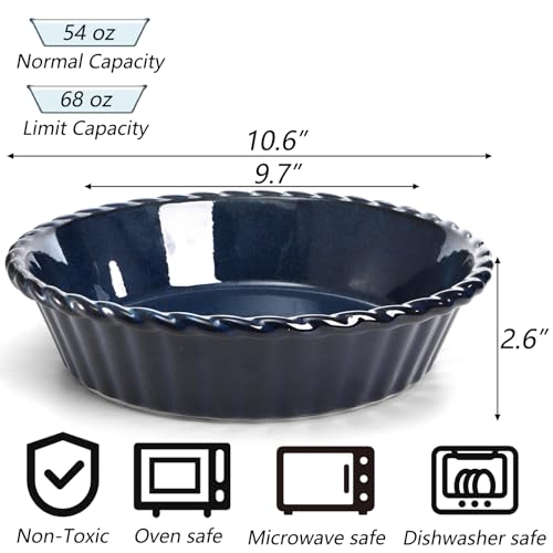 2 Pack Ceramic Pie Pans (2 Count)
