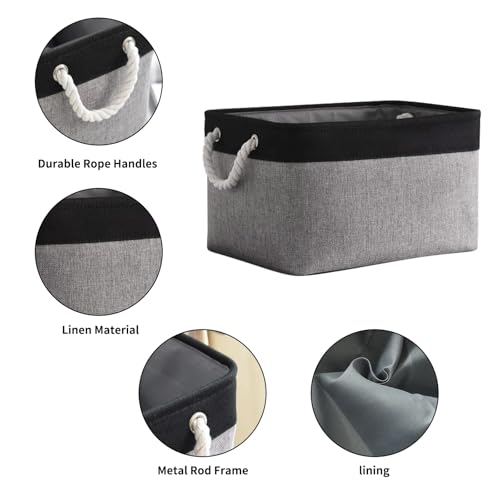 Collapsible Storage Bin for Shelves (3 Count)