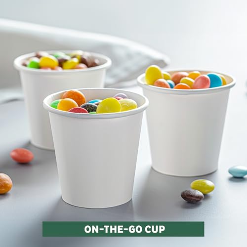 Coffee Cups 4 oz [300 Pack] Disposable Paper Cups for Mouthwash Cups (300 Count)