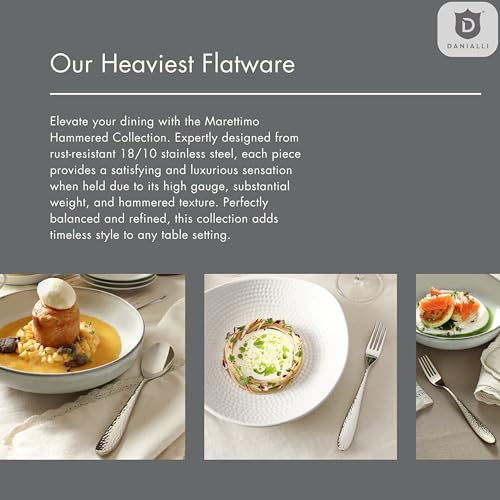 Hammered Silverware Set