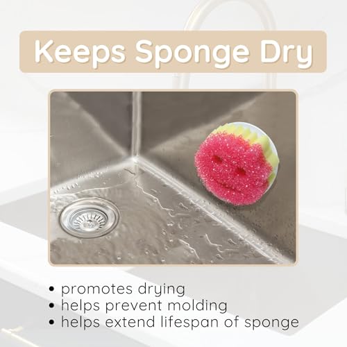 BeraTek Sponge Daddy Caddy & Under Sink Sponge Holder Combo