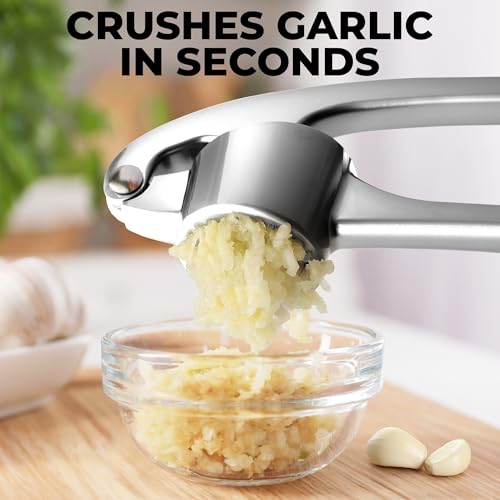 Large Premium Garlic Press Set