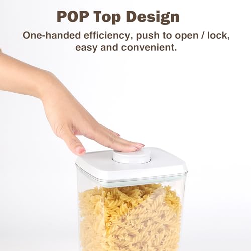 12 Pcs Pop Food Storage Containers Airtight Food Storage Containers Set with Lids Kitchen Pantry Organization and Storage (12 Count)