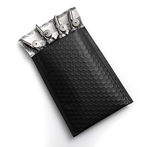Pack of 4 Premium Liquor Pour Spout Made of Stainless Steel with Automatic Anti (4 Count)