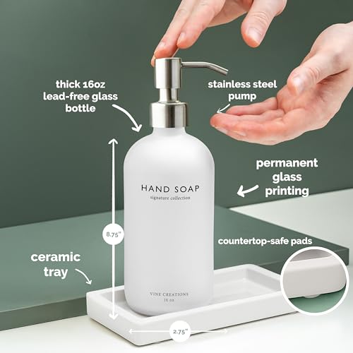 Glass Soap Dispenser Set (2 Count)