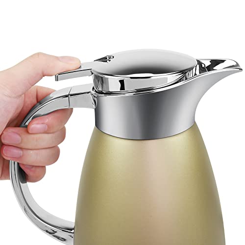 61oz Coffee Carafe Airpot Insulated Coffee Urn Stainless Steel Vacuum Thermal Pot Flask Dispenser for Coffee