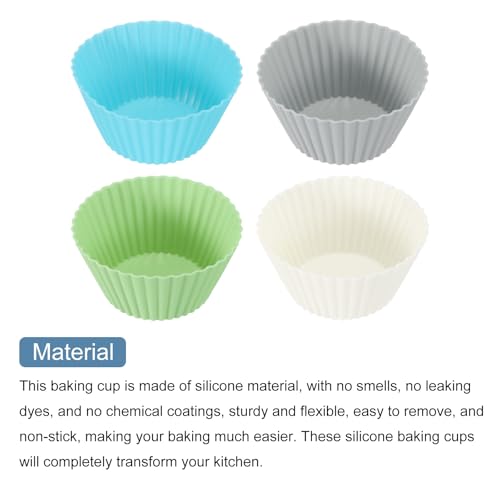 12Pcs Silicone Cupcake Liners