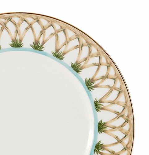 897295 British Colonial Bamboo Accent Plates (4 Count)