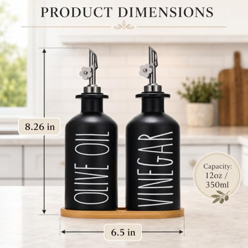 Premium Olive Oil Dispenser for Kitchen (2 Count)