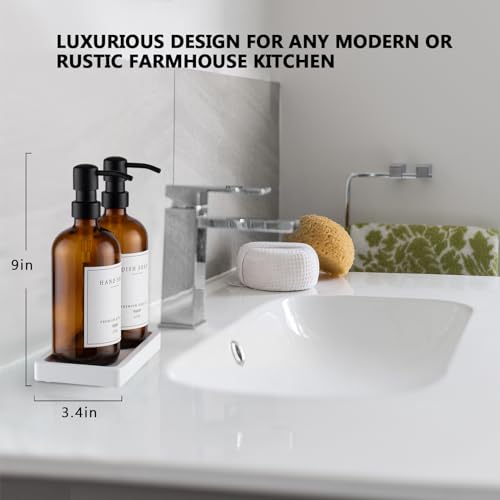 Thick Glass Soap Dispenser (2 Count)