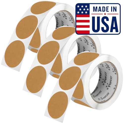 Kraft Brown Perforated Round Circle Dot Sticker 2 (3 Count)