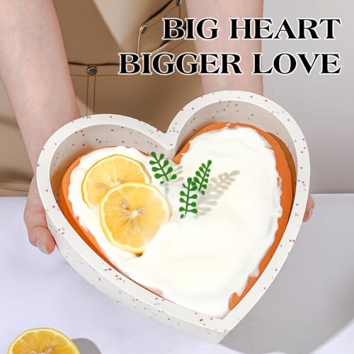 8 Inch Silicone Heart Shaped Cake Pans (2 Count)